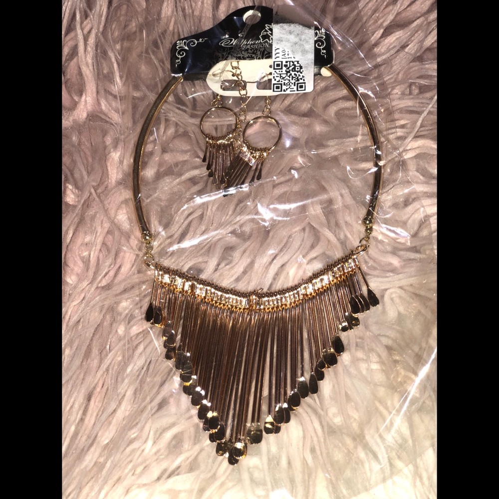New Luxury Necklace with Earrings Jewelry Set